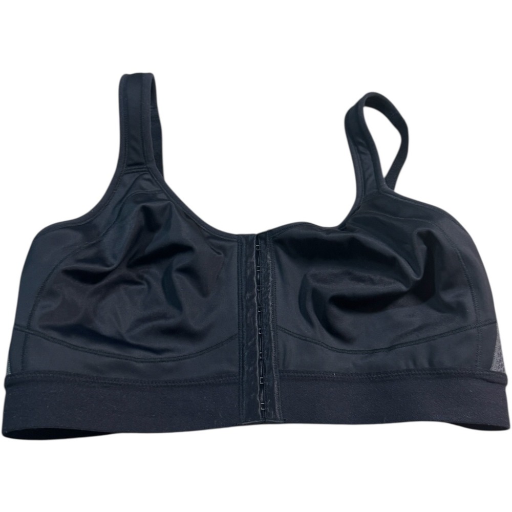 Amoena Ester SB Black Full Support Front Closure Sports Bra 38C‎